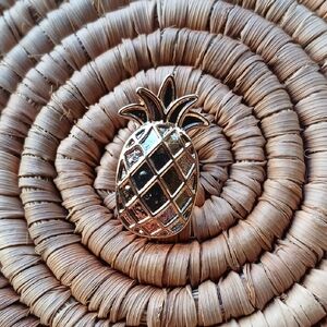 NEW Golden Pineapple Enamel Pin